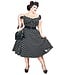 Collectif Black And White Polka Dot Dolores Dress