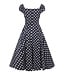 Black And White Polka Dot Dolores Dress