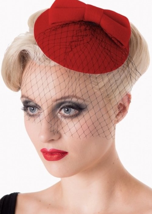 Banned Red Candice Fascinator
