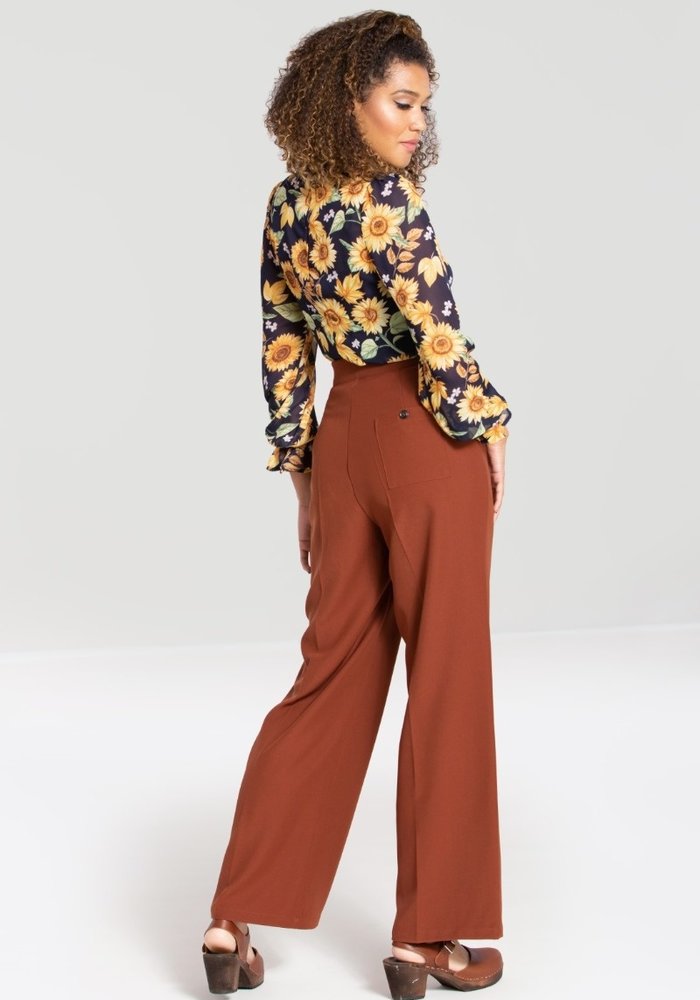 Brown Ginger Swing Trousers