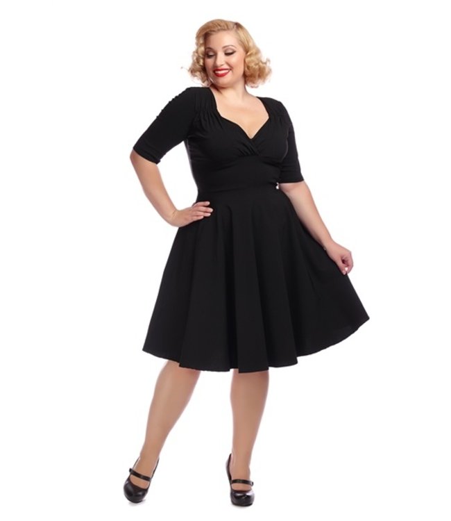 Black Trixie Swing Dress - Kitsch'n Swell