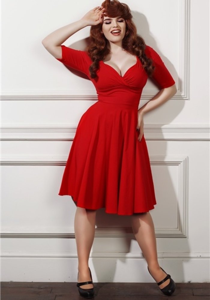 Red Trixie Doll Swing Dress