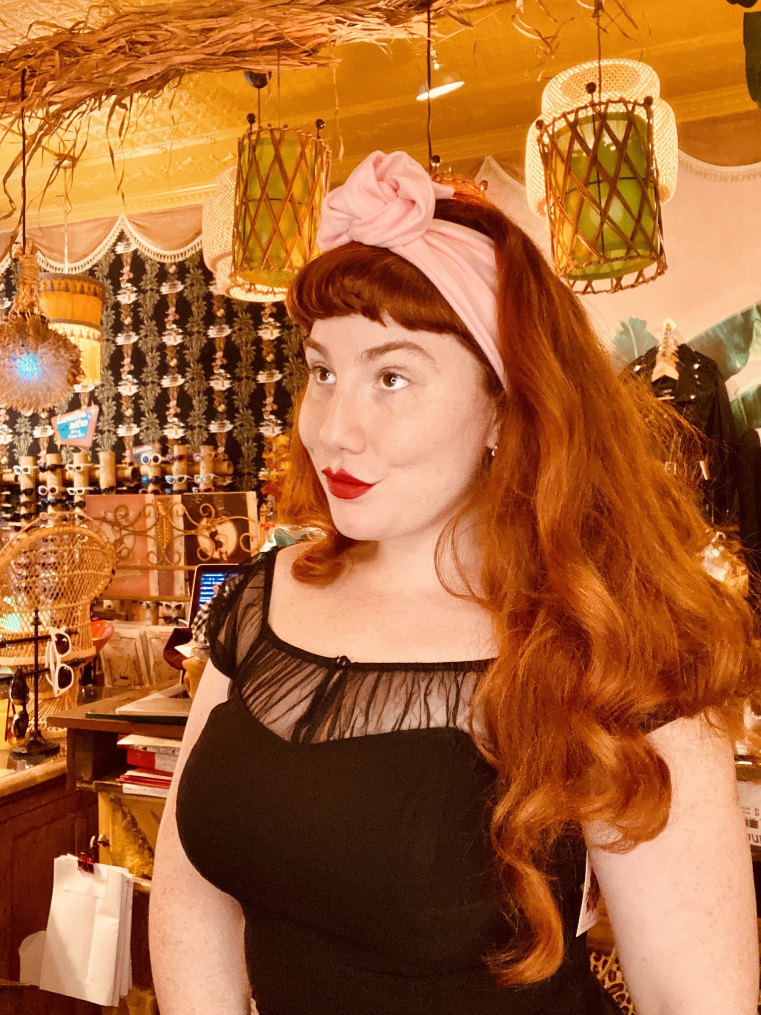 Turban Petunia Large Velour Kitsch'n Swell