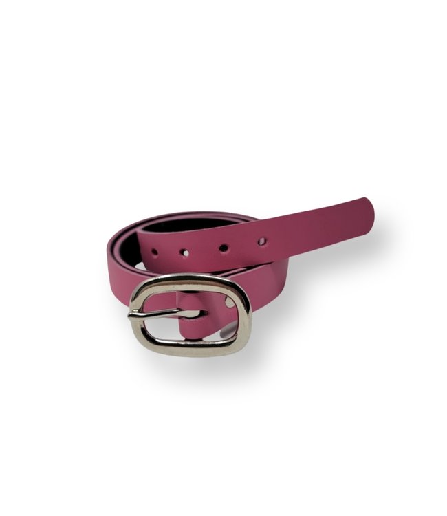 Ceinture Cuir Véritable Rose