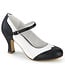 Black And White Flapper High Heel