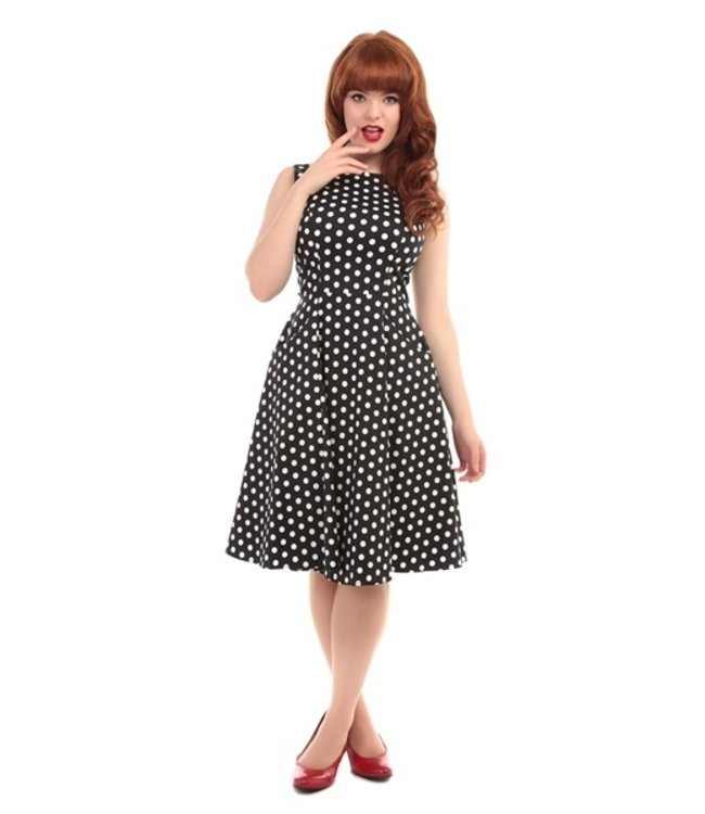 Black Polka Dot Hepburn Dress