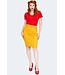 Mustard Pencil Skirt