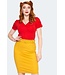 Mustard Pencil Skirt