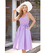 Miss Lulo Lavender Swing Linen Lorie Dress