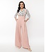 Pink Rochelle Trousers With Suspenders