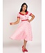 Red and Pink Swing Dora Dress