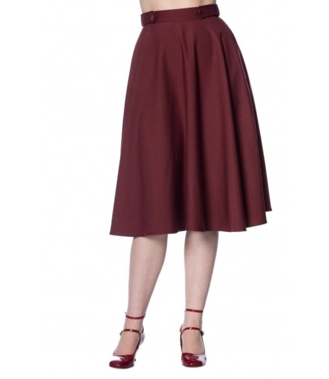 Burgundy Swing Di Di Skirt