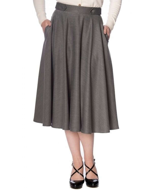 Grey Di Di Swing Skirt