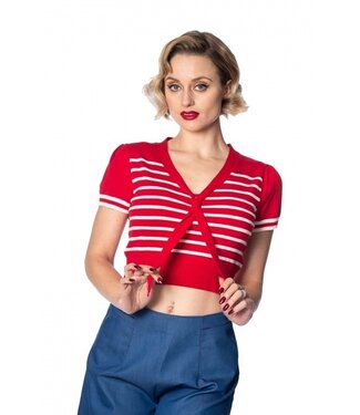 Banned Red Sailor Stripe Top