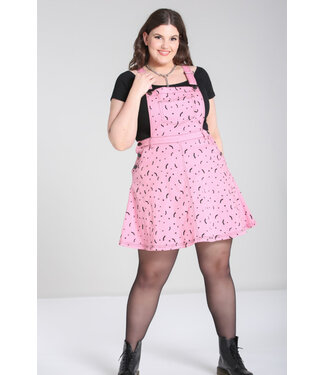 Hell Bunny Robe Pinafore Bat Rose