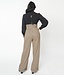 Black And Beige Thelma Suspender Pants