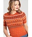 Orange Vixey Knitted top