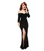 Black Velvet Anjelica Dress