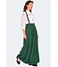 Green Khloe Palazzo with Suspenders