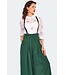 Green Khloe Palazzo with Suspenders