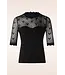 Black Knitted Top With Hearts
