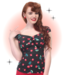 Collectif Top Dolores 50s Cherries