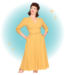 Collectif Mustard Swing Marcella Dress