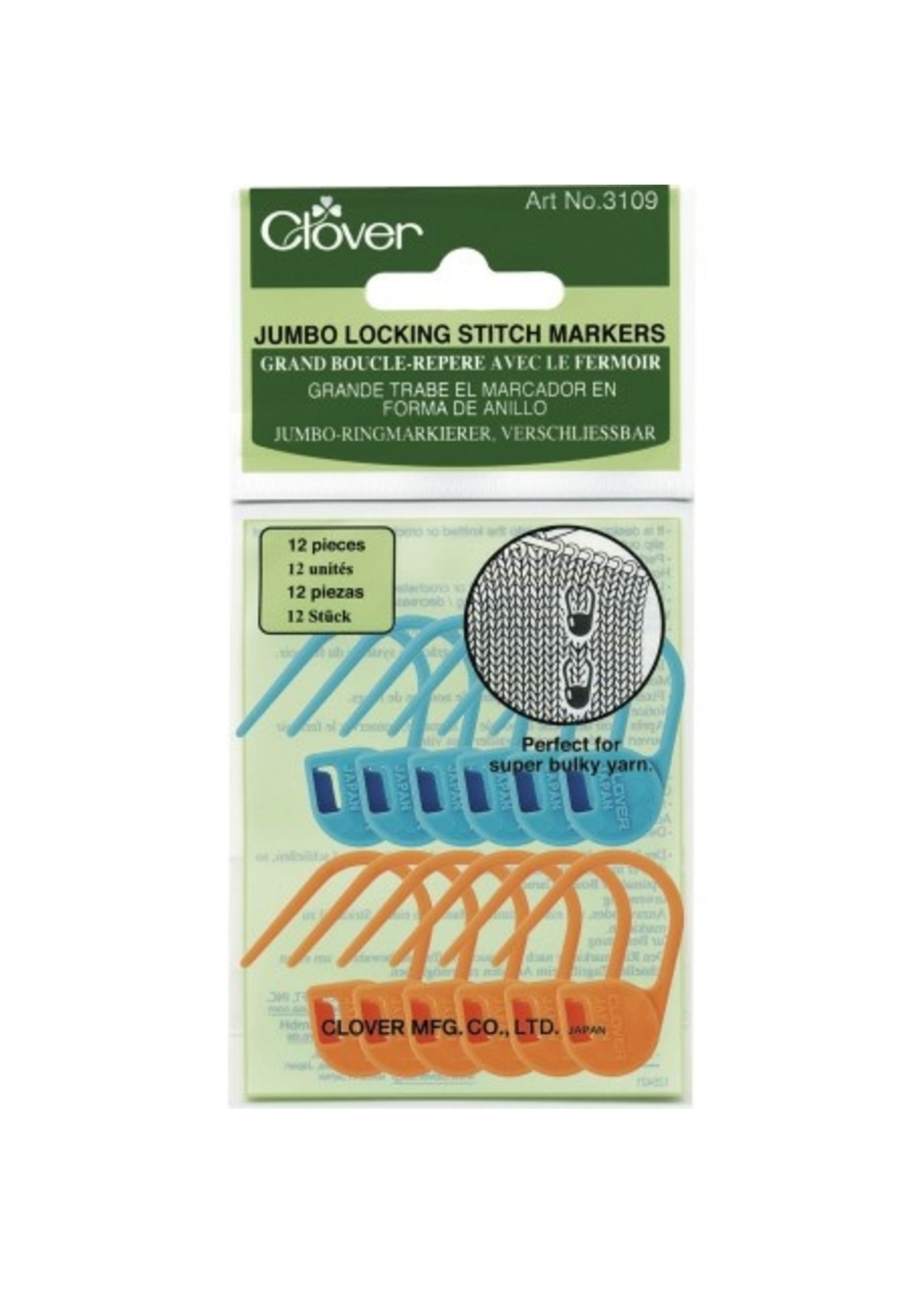 Clover Clover Jumbo Locking Stitch Marker 3109