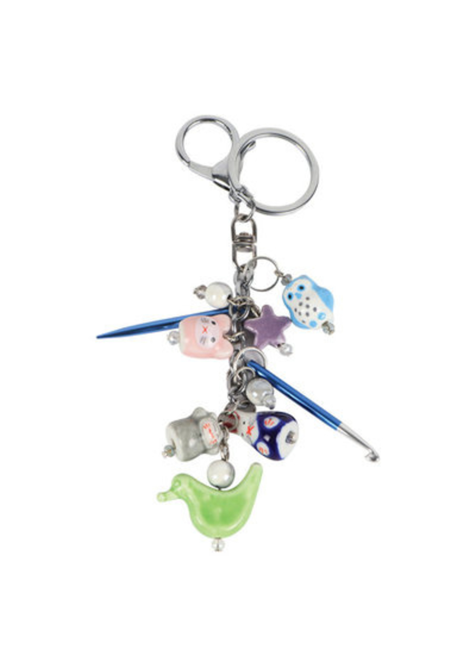 KP Knitting Charms Friends Key Chain