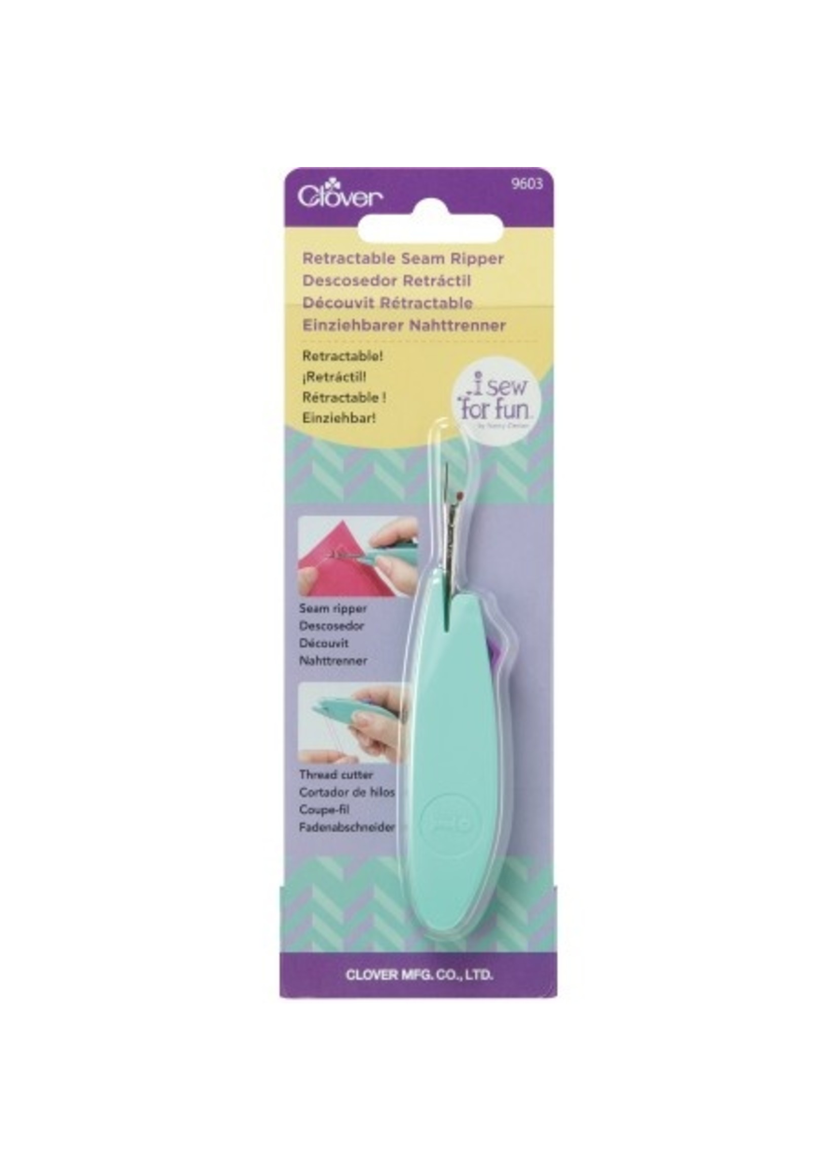 Clover Retractable Seam Ripper - Knit N Purl