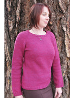 Knitting Pure & Simple Mid Weight Neck Down Pullover for Women 265