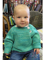 Knitting Pure & Simple Button Front Baby Pullover 1210
