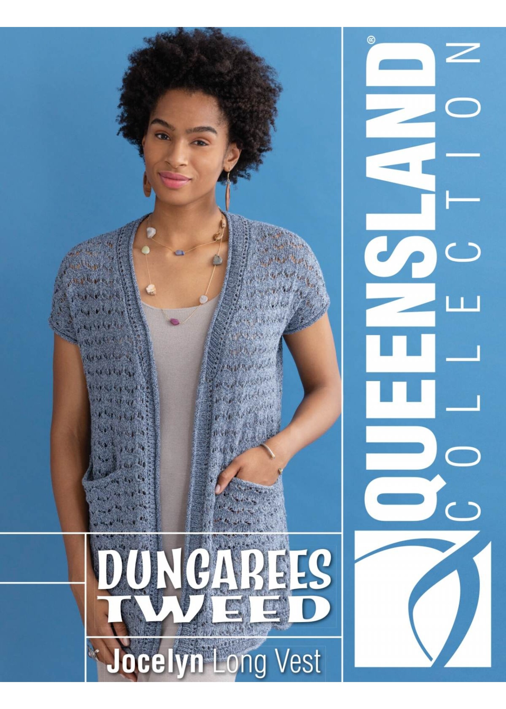 Queensland Dungarees Tweed QC75-01 Jocelyn Long  Vest Pattern