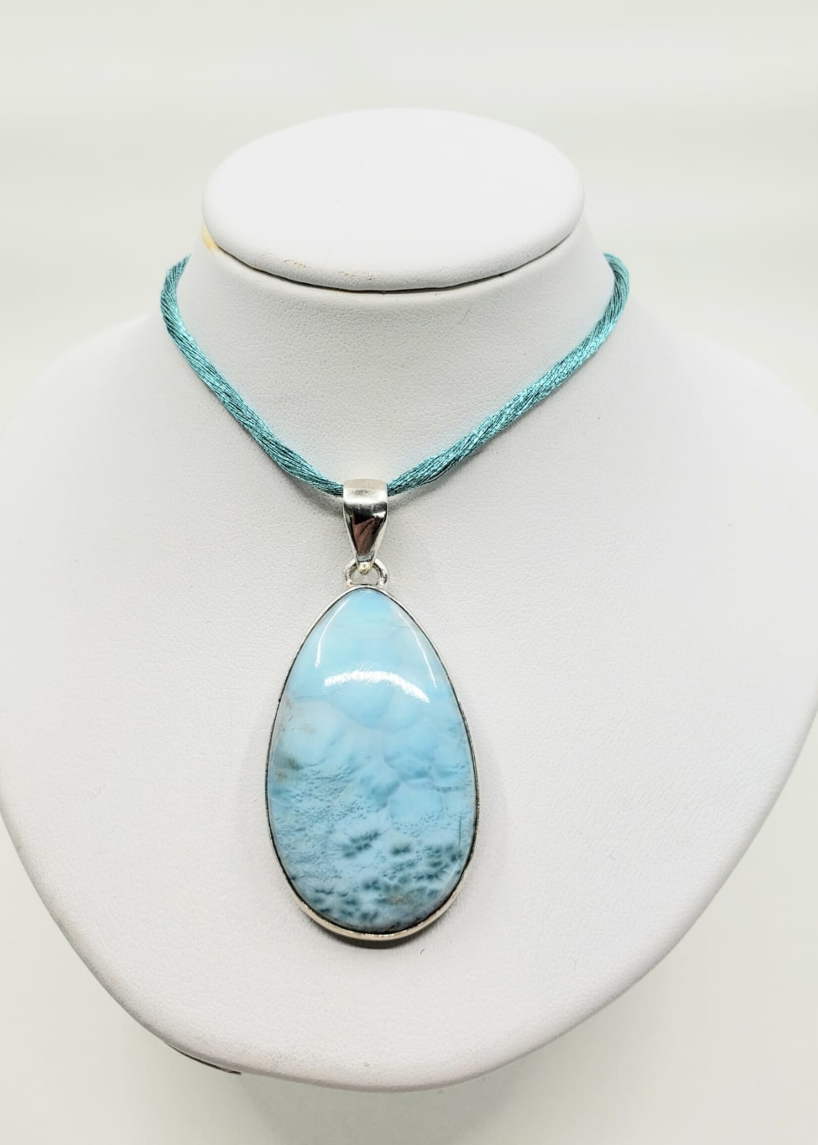 larimar pendant tear drop
