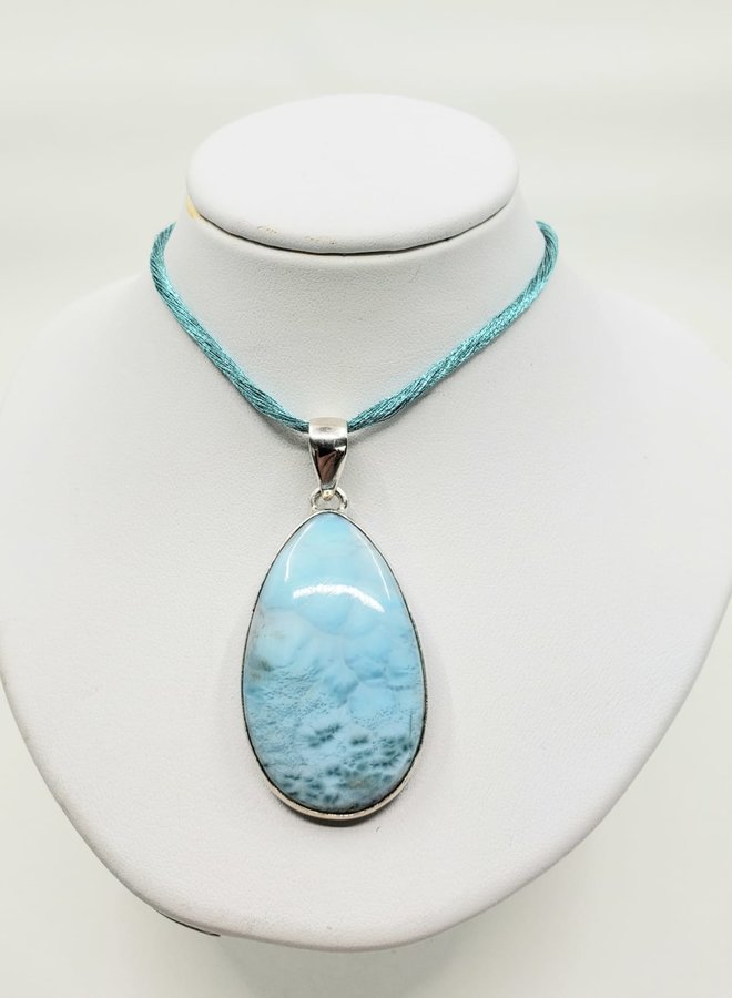 larimar pendant tear drop