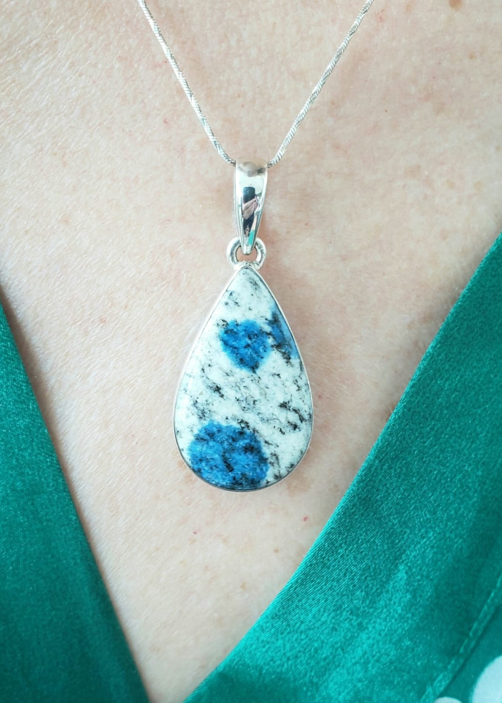 K2 granite pendant tear drop shape