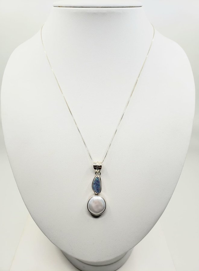 opal and pearl pendant