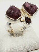 tourmaline and garnet ring size 7