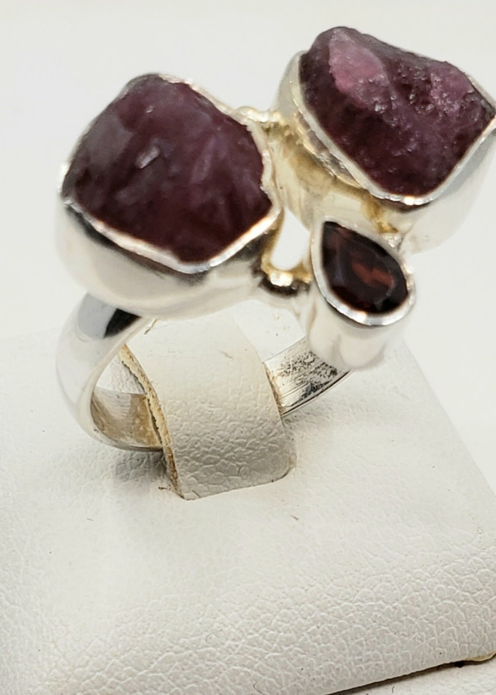 tourmaline and garnet ring size 7
