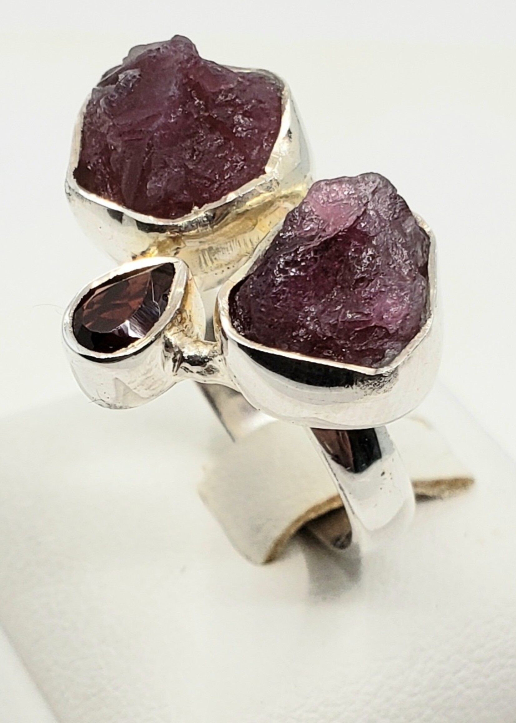 tourmaline and garnet ring size 7