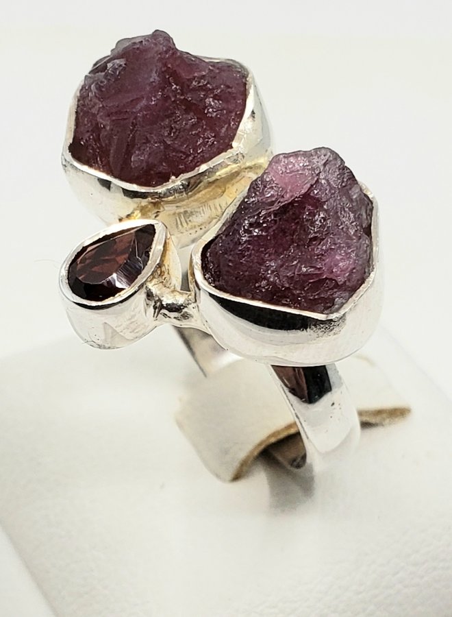 tourmaline and garnet ring size 7