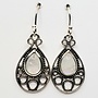 moonstone earrings with design