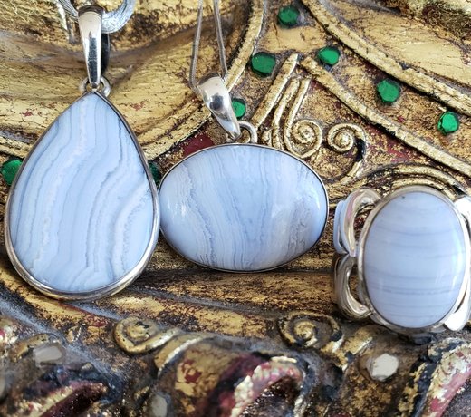 Blue lace agate