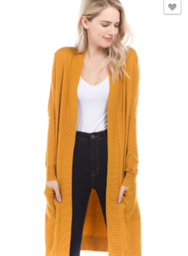long  cardigan with pockets