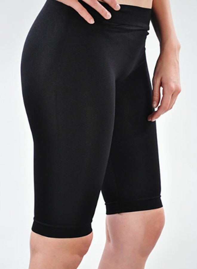 bermuda biking shorts long black