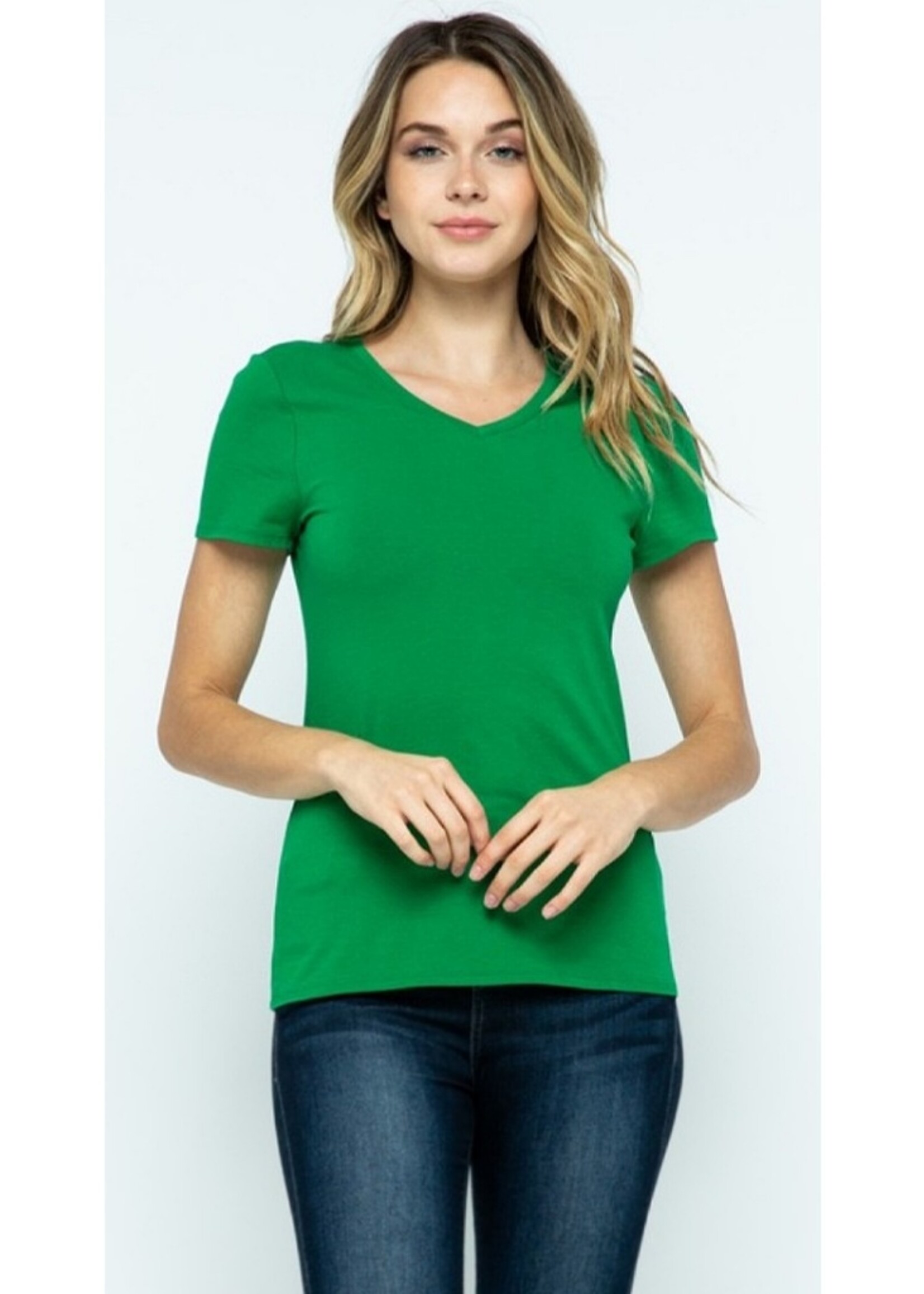 short sleeve v-neck t shirt