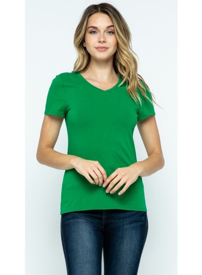 short sleeve v-neck t shirt