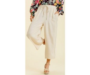 Gauze Wide Leg Pants - Lolli Pretty