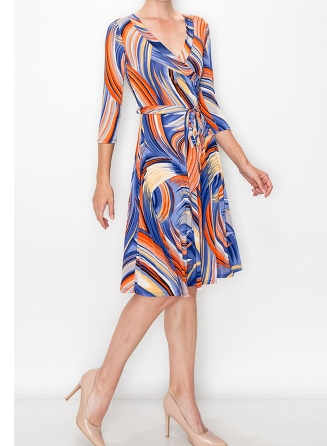 Fit and  Flare Wrap Dress