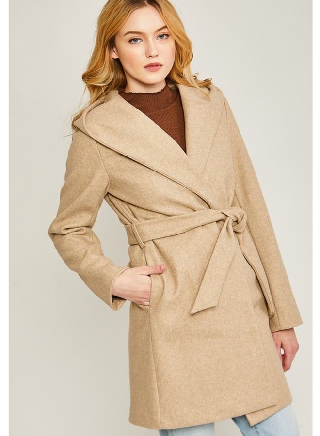 Fleece Belted Coat